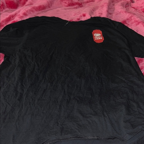 Black Short Sleeve Tee with Graphic - Picture 1 of 7